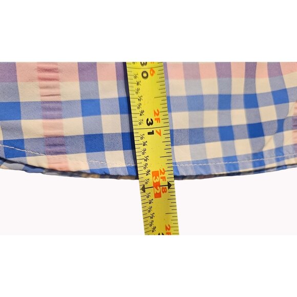 Mens Vineyard Vines Performance Harbor Shirt Fishing Pink Blue Gingham sz XL - Picture 10 of 12